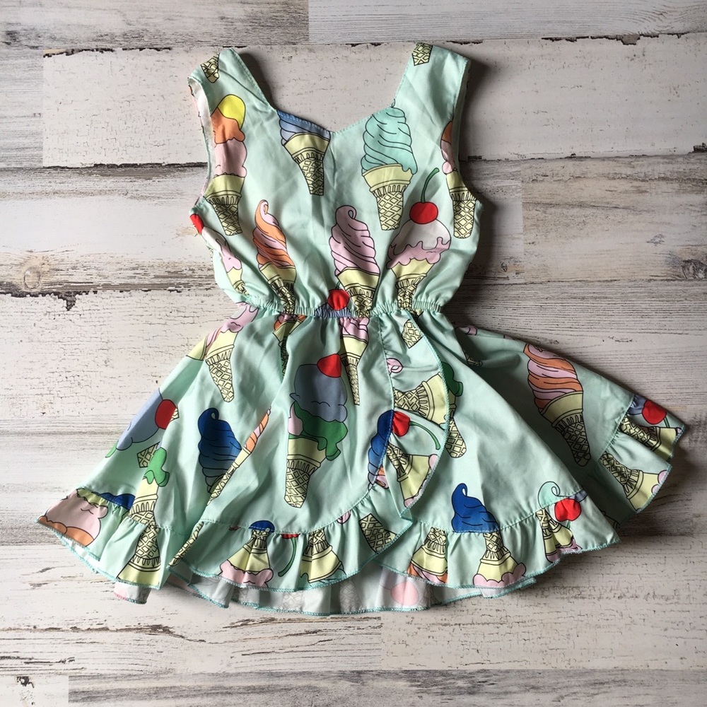 Ice cream ruffle romper 🍦🍦 18-24 months